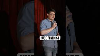 Huge Feminist 🤝 standup comedy standupcomedy jokes funny feminist shorts [upl. by Razaele]