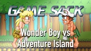 Wonder Boy vs Adventure Island  Review  Game Sack [upl. by Yenttirb]