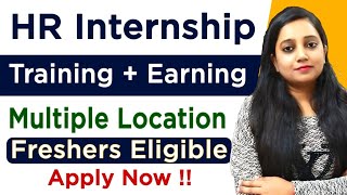 HR Internship  HR Jobs  Any Graduate Can Apply  HR Intern  Hr Internship Training  Internship [upl. by Ramas257]