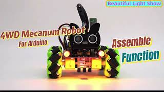 KEYESTUDIO 丨KS0551 Keyestudio 4WD Mecanum Robot for ArduinoLearn Programming amp Robotics [upl. by Colwen]