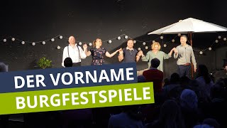 Burgfestspiele Mayen überzeugen mit französischer Komödie “Der Vorname” [upl. by Antsirhc]