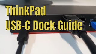 How to setup the Lenovo ThinkPad USB C Dock [upl. by Ahsinert371]