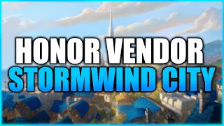 Stormwind City  Honor Vendor amp Transmog [upl. by Aryahay490]