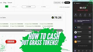 How to Withdraw Grass Tokens A StepbyStep Guide [upl. by Jan]