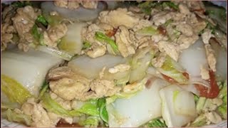 EASIEST WAY TO COOK BAGUIO PECHAYBAGUIO PECHAY RECIPE O CHINESE CABBAGE RECIPE [upl. by Jariah]