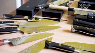 Cheap Damascus kitchen knives from China Review  AliExpress AUS10 VG10 Cheap knives [upl. by Einapets]