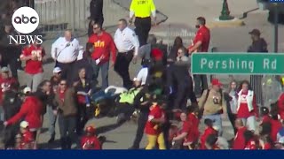 At least 1 dead 9 hurt in shooting after Kansas City Chiefs Super Bowl parade [upl. by Ulises]