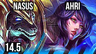 NASUS vs AHRI MID  629  KR Master  145 [upl. by Mitzl]