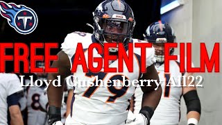 Titans Free Agency Signing Lloyd Cushenberry All22 Cutup [upl. by Kissiah]