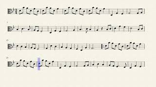 Sleepsong Secret Garden Viola Solo Sheet music [upl. by Mose691]