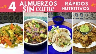 4 almuerzos SIN carne nutritivos y rendidores  Cocina de Addy [upl. by Manthei]