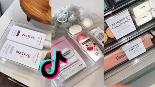 guest bathroom restocking amp organizing  ASMR  tiktok compilation  TikTok Satisfying [upl. by Atiroc294]