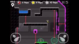 Flappy Golf 2  Laser Shield Land Hole 9 5 flaps [upl. by Hammad196]