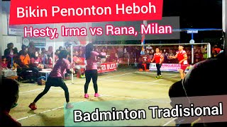 Redi Papan Paling Seru Badminton Memakai Raket Papan Ganda Putri mandraga9468 [upl. by Nylacaj899]