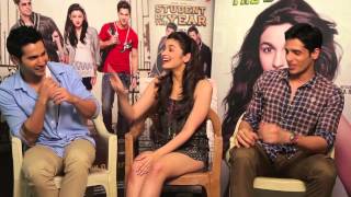 Sidharth Alia and Varun talk about Student Of The Year [upl. by Anthe]