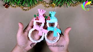 DIY LINDA DECORAÇÃO DE NATAL COM RECICLAGEM [upl. by Dde]