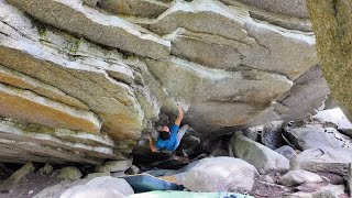 Squamish Bouldering The Touch V9 [upl. by Inanak522]