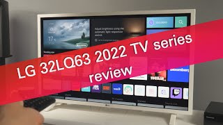 LG 32LQ63 series 2022 Full HD TV with webOS review  a great entry level TV [upl. by Enirac]