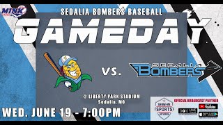 BSB Sedalia Bombers vs Warren Co Crop Dusters Game 2 061924 Broadcast 0590 [upl. by Colston420]