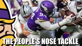 Taki Taimani is the Nose Tackle the Minnesota Vikings NEED 🥩🥩🥩 [upl. by Barnett]