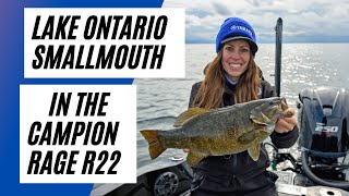 First Look At My Campion Rage R22  Smallmouth Bass Fishing on Lake Ontario [upl. by Biel62]