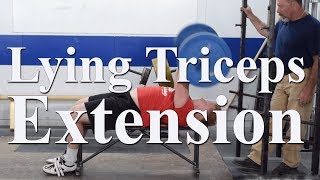 How to do the lying triceps extension with Mark Rippetoe [upl. by Joey353]