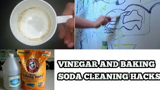 Cleaning with Vinegar and Baking SodaAmazing uses of White VinegarBaking sodaMoney saving Hacks [upl. by Hermie]