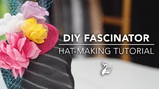 How to Make a Fascinator  Make your own headpiece this spring racing season  DIY Tutorial [upl. by Enawtna]