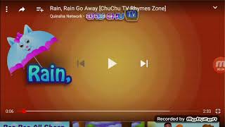 RainRain Go AwayChuChu Tv Rhymes zone [upl. by Hahseram716]