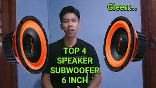 TOP 4 Speaker Subwoofer 6 inch murah buat rumahan Gleerrr [upl. by Redmund]