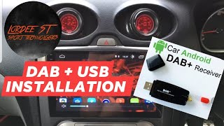 DAB  USB INSTALLATION ON A ANDROID HEAD UNIT [upl. by Chiles]