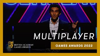 Josef Fares collects It Takes Twos a second win for Multiplayer  BAFTA Games Awards 2022 [upl. by Yuri]