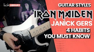 Steal These 4 Janick Gers of Iron Maiden Guitar Techniques  Licklibrary [upl. by Domph]