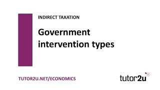 Indirect Taxes  Government Intervention Types  Economics Revision [upl. by Aleciram]