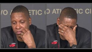 Masai Ujiri gets emotional talking about Pascal Siakam [upl. by Avilys455]