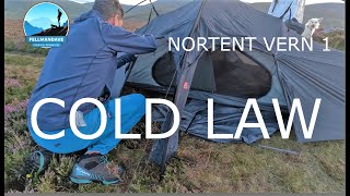 NORTENT VERN 1 1st Wild camp in most versatile 1 person 4 season tent BREAKING THE COLD LAW [upl. by Ola]