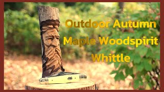 Autumn Woodspirit Pocket Knife Whittle [upl. by Jamil381]