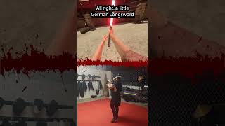 IRL Sith Lord vs Lightsaber VR Real Swordsmanship in Videogames sword shorts [upl. by Ahsrav]