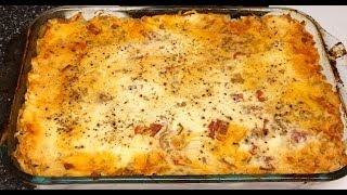 New Recipe Weight Watcher Friendly Cabbage Casserole 4 points per HUGE slice [upl. by Nylaehs]