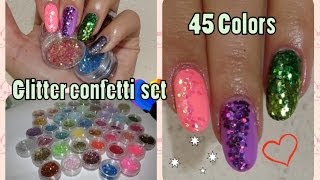 Colorful Sequins Confetti Set Review banggood com [upl. by Chansoo446]