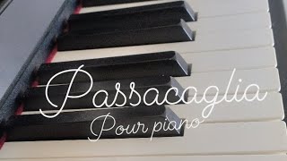 Handel  passacaglia au piano [upl. by Aicatsanna869]