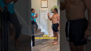 Shut up Prank Gone Wrong or Right Y’all tell us Did we get him 🤣😭 shorts shortsvideo [upl. by Aihselef]