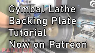 Learn to make a cymbalsmiths lathe backing plate for easy cymbal lathing [upl. by Aelhsa]