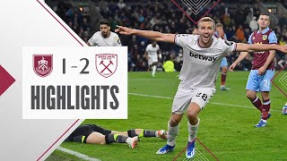 Burnley 12 West Ham  Late Soucek Winner Gives Hammers Victory  Premier League Highlights [upl. by Siseneg]