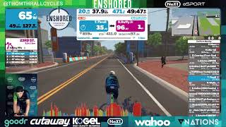 Zwift Racing KISS Race Series  Cobbled Climbs Reverse [upl. by Keenan]