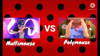 Polymouse VS Multimouse Transformation Mylene  Marinette [upl. by Diahann]