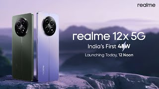 realme 12x 5G  Launching on 2nd April 12 Noon [upl. by Yclek]