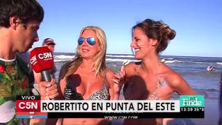 C5N  Verano 2016 Robertito en las playas de Punta del Este [upl. by Foster436]