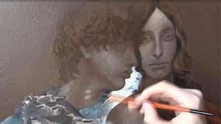 SCUMBLING Oil Painting techniques  How to Oil Painting  Portrait painting [upl. by Adnihc]