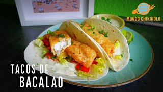 Receta de Bacalao rebozado al estilo Valenciano  Tacos de bacalao rebozado [upl. by Eednam]